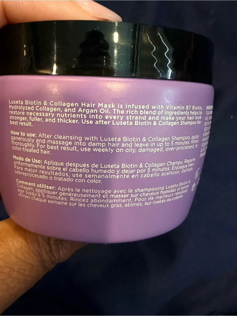 Luseta biotin and collagen– Strengthening & Thickening hair mask - 3.3oz